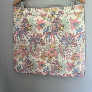 Talbots Pink Cream Mini Pencil Skirt‎ Casual
